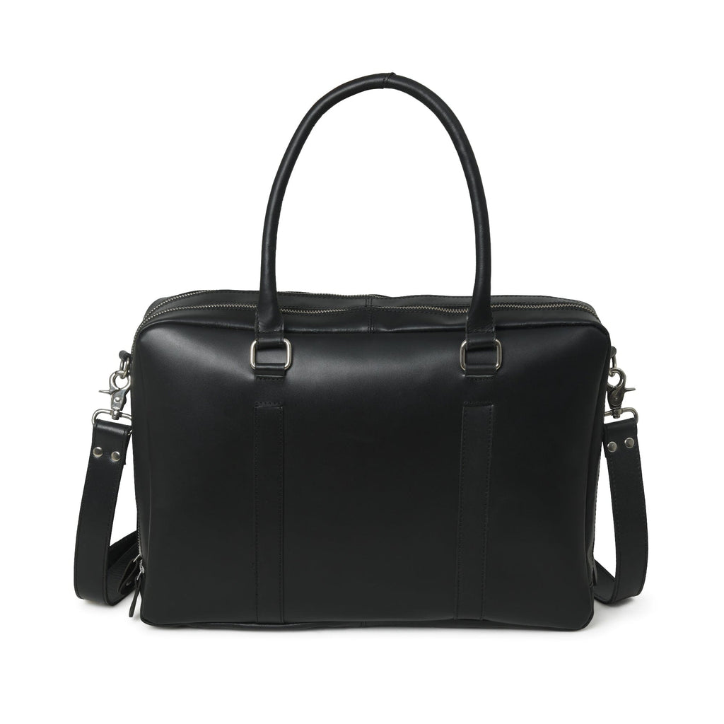 Dixon Black Buffalo Leather Laptop Briefcase Classy Leather Bags