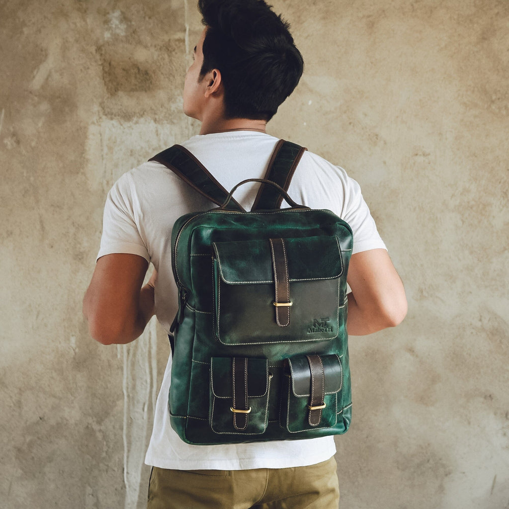 Greenfield Leather Backpack Classy Leather Bags