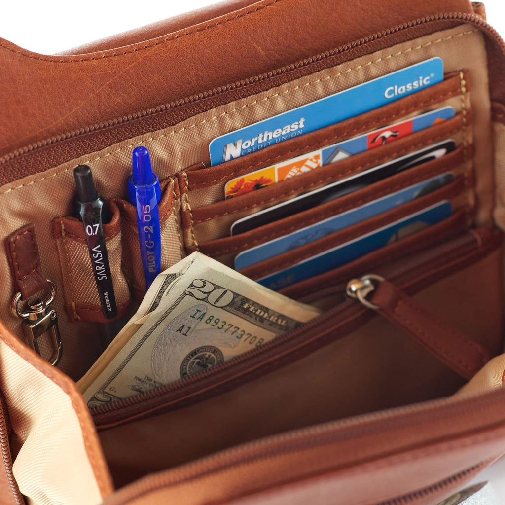 Osgoode Marley Leather RFID Crossbody Organizer Leather Purse 4607 Osgoode Marley