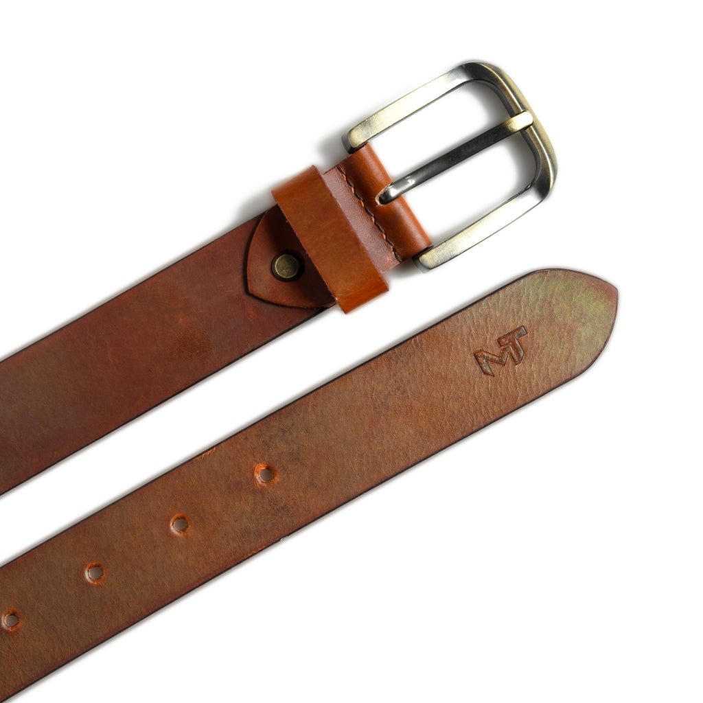 Tan Leather Pin Buckle Belt Classy Leather Bags