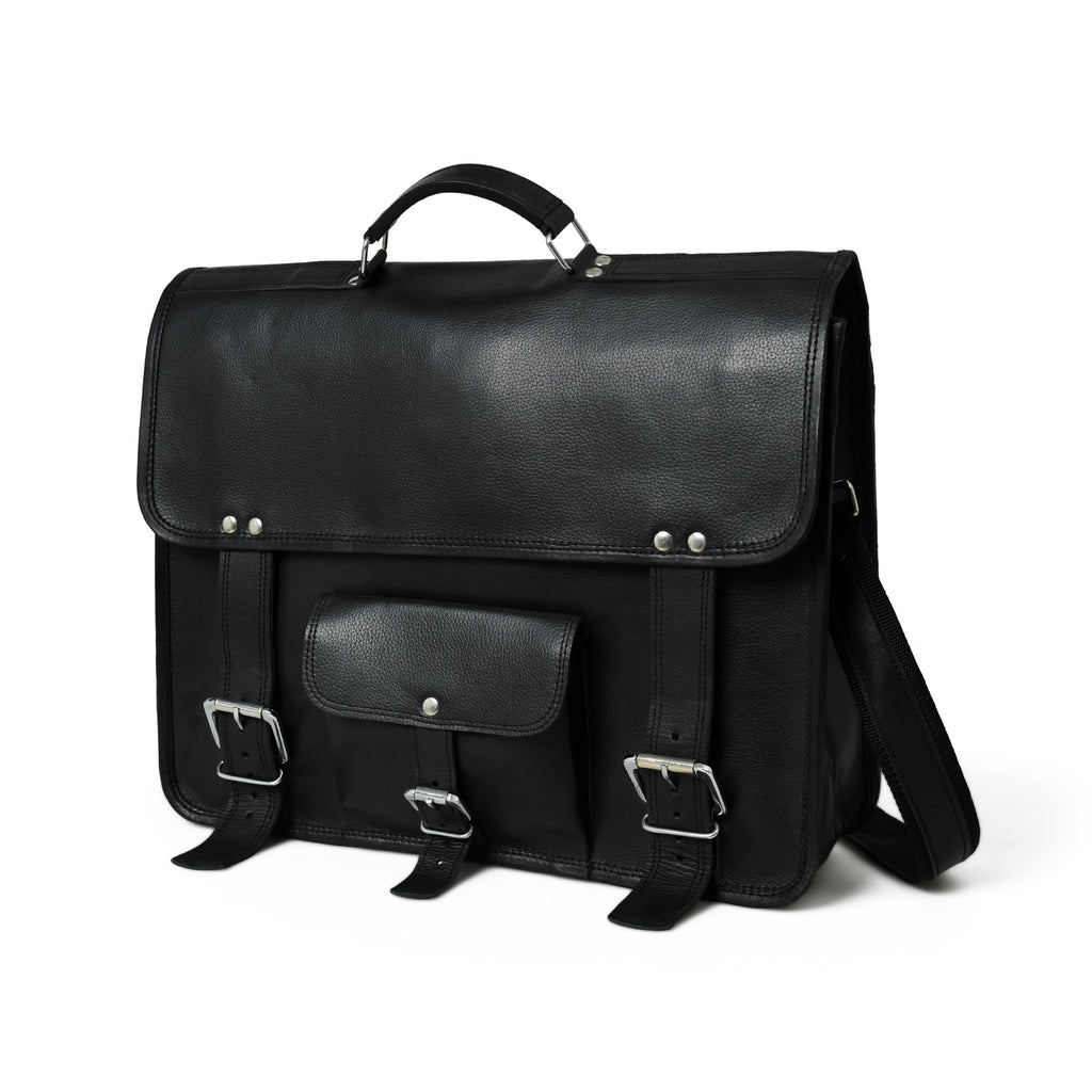 Shadow Silver Black Messenger Bag Classy Leather Bags