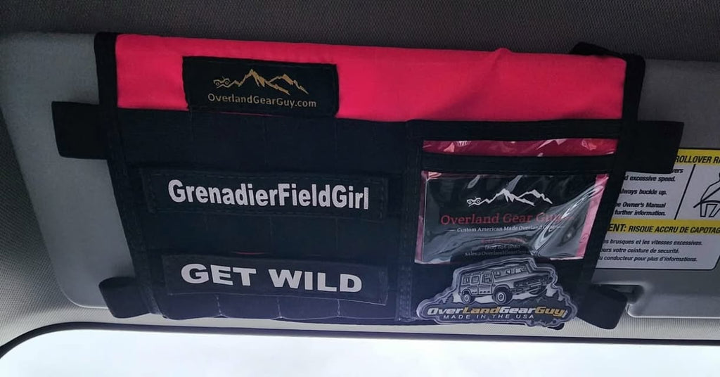 Grenadier MOLLE Visor Organizer WITH MIRROR Overland Gear Guy