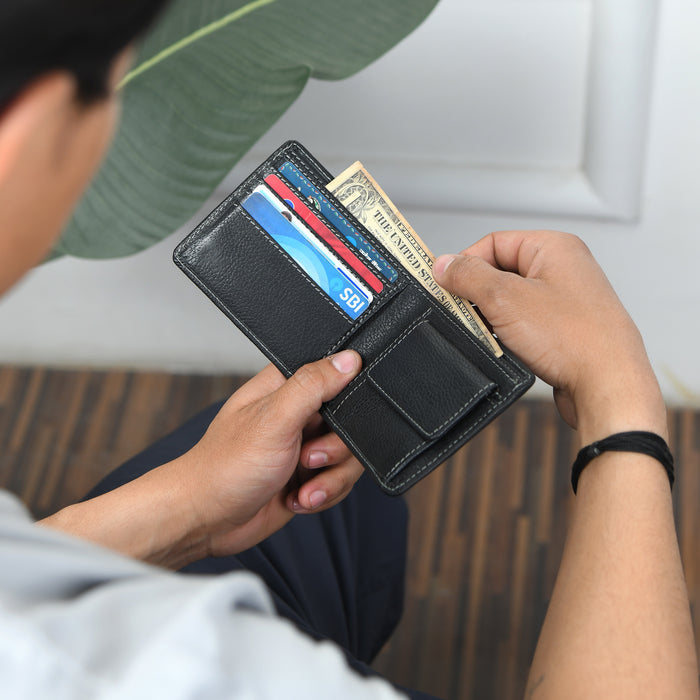 Classic Black Leather Wallet Classy Leather Bags