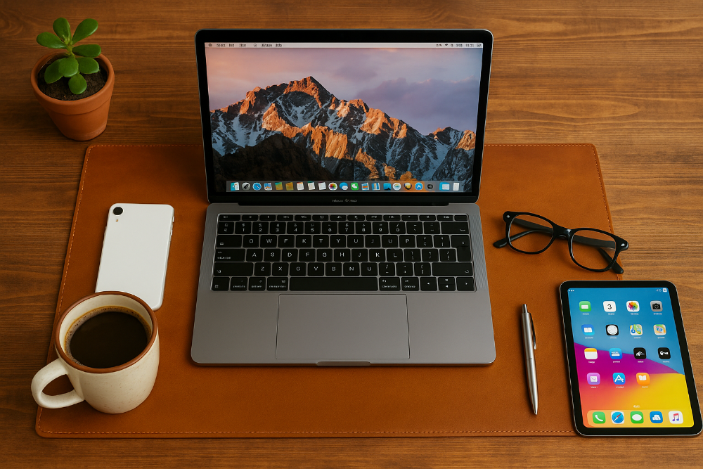 Leather Desk Mat (37 cm X 80 cm) Mizuri Leather