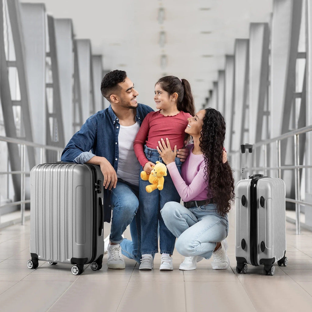 IZOD Zane Expandable ABS Hard shell Lightweight 360 Dual Spinning Wheels Combo Lock 28", 24", 20" 3 Piece Luggage Set Mirage Luggage