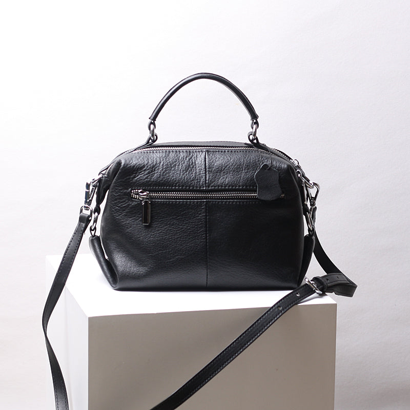 Full Grain Leather Shoulder Bag, Handmade Leather Bag for Women, Cow Leather Backpack for Work RockCow Leather Studio