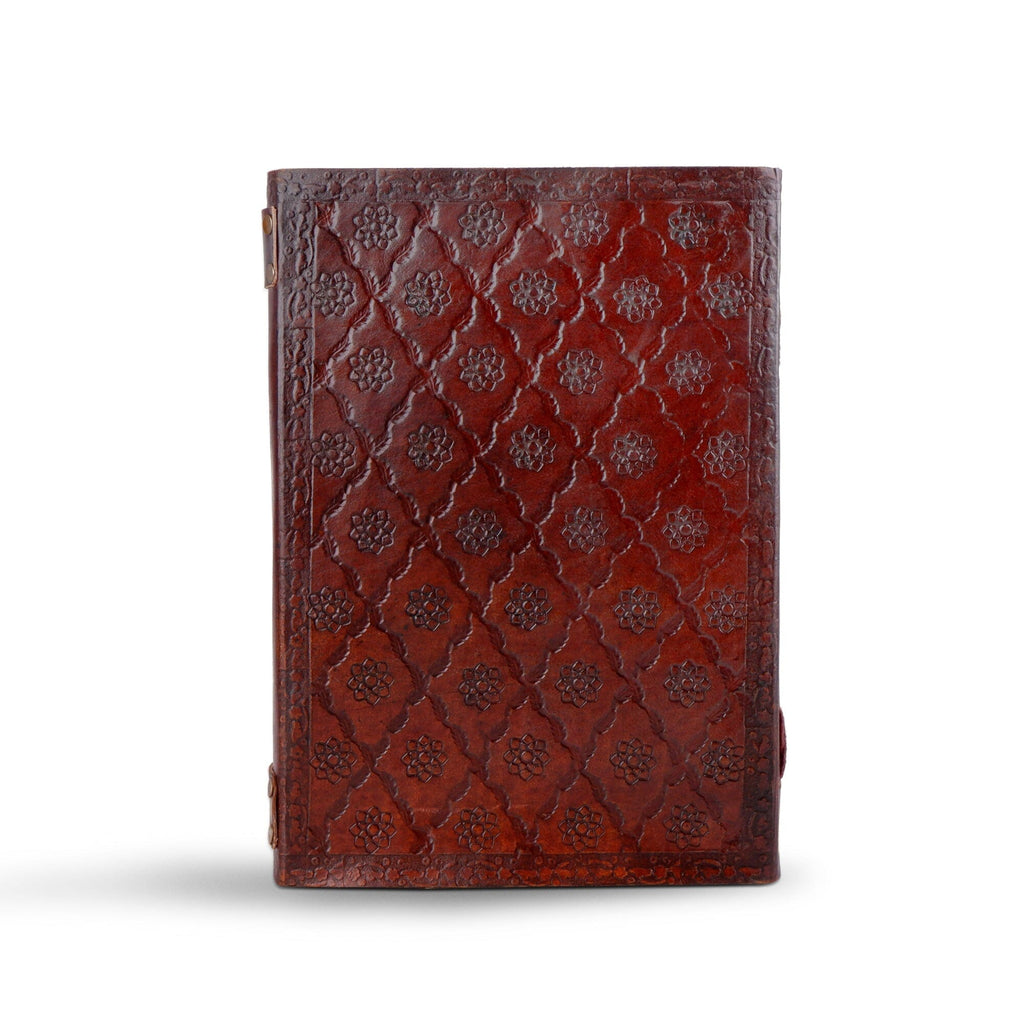 Dark Brown 7 Stones Leather Diary Classy Leather Bags