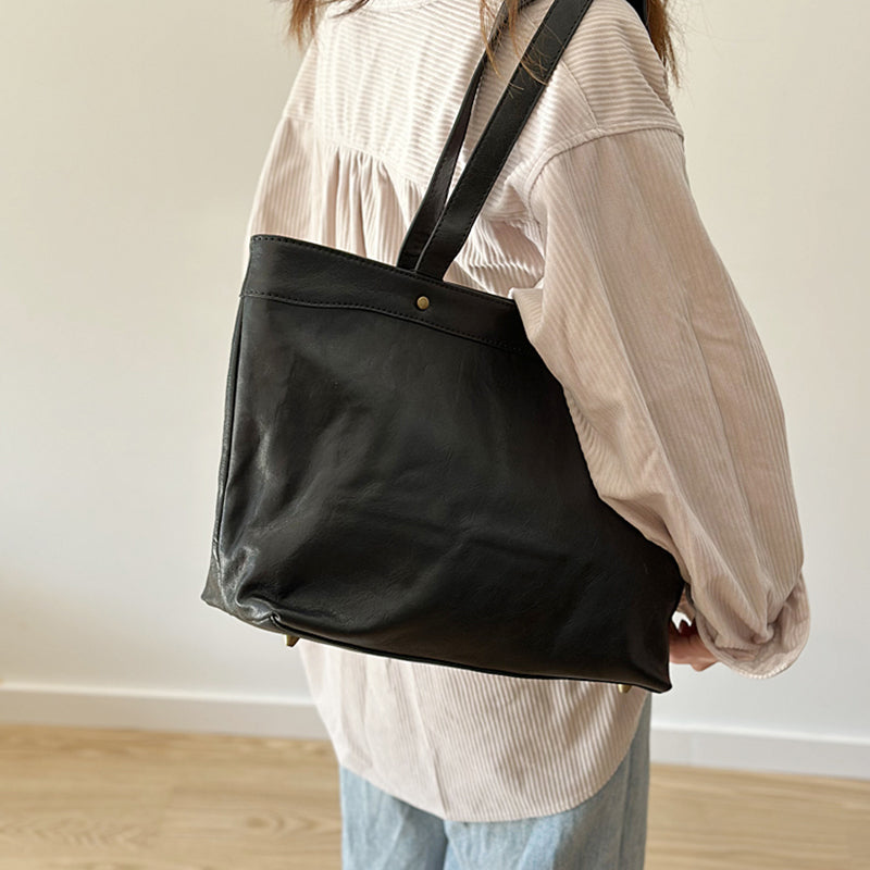 Leather Tote Bag for Women, Extra Large Leather Tote Bags for Work, Women's Full Grain Leather Tote RockCow Leather Studio