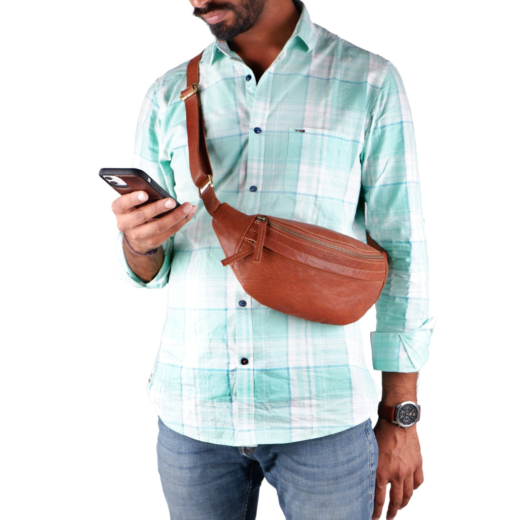 The Halsman Fanny Pack Classy Leather Bags