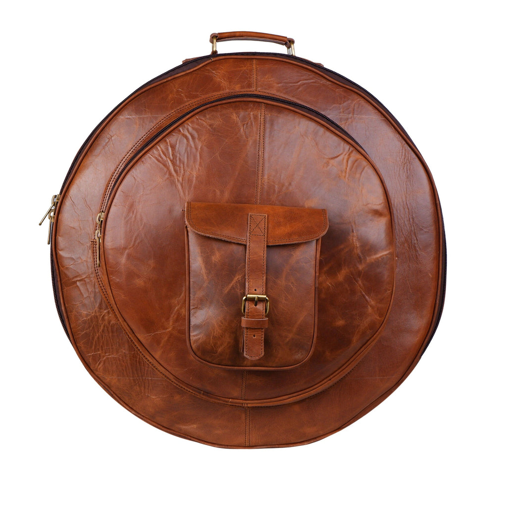 Rustic Buffalo Cymbal Case Classy Leather Bags