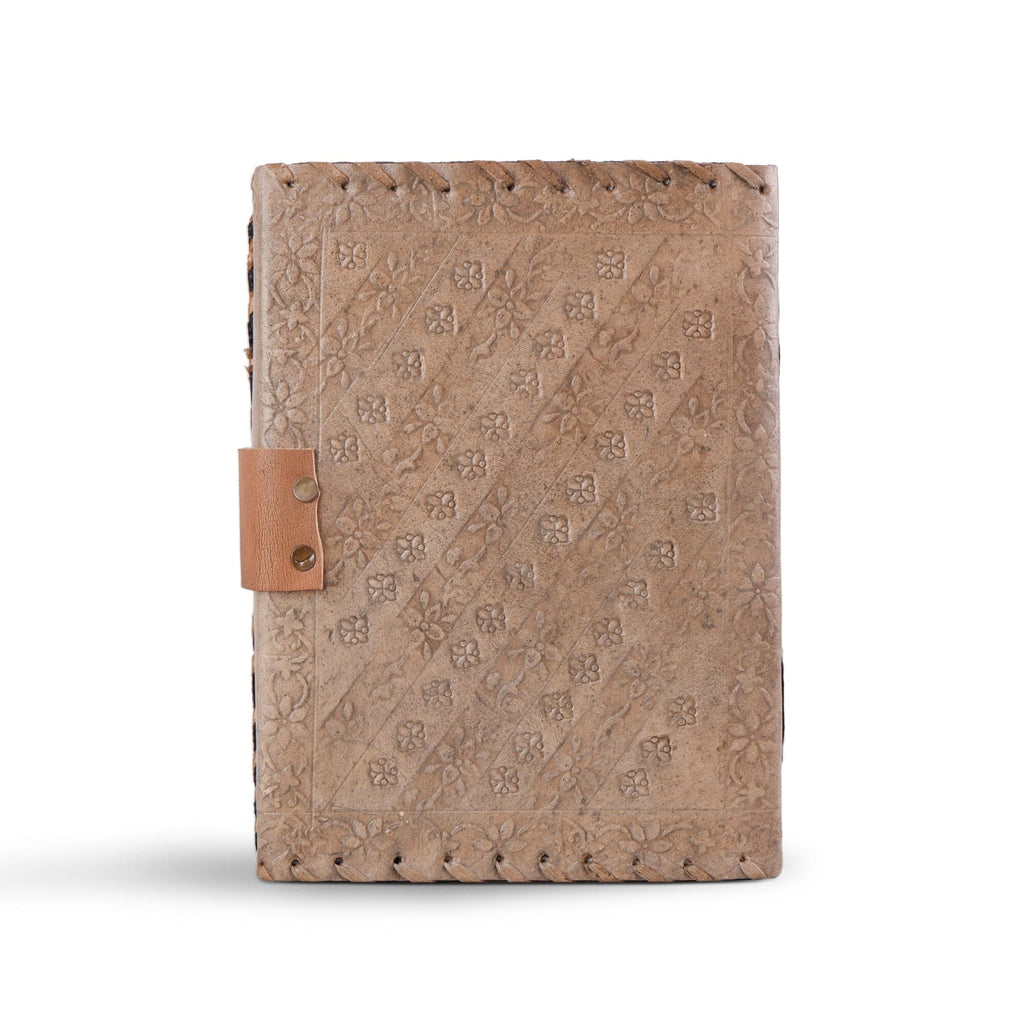 Handcrafted Vintage 4 Stone Leather Diary Classy Leather Bags