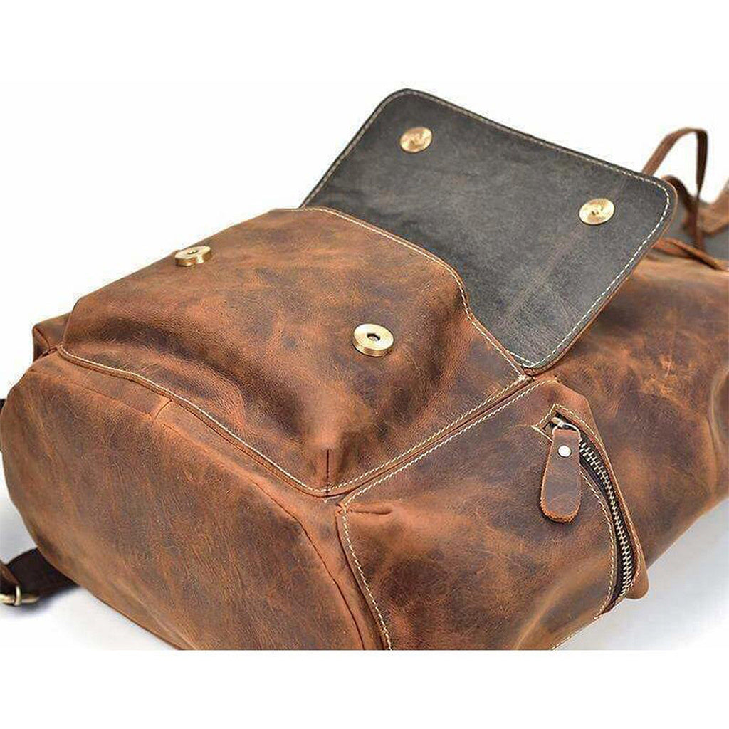 The Armstrong Buffalo Backpack Classy Leather Bags