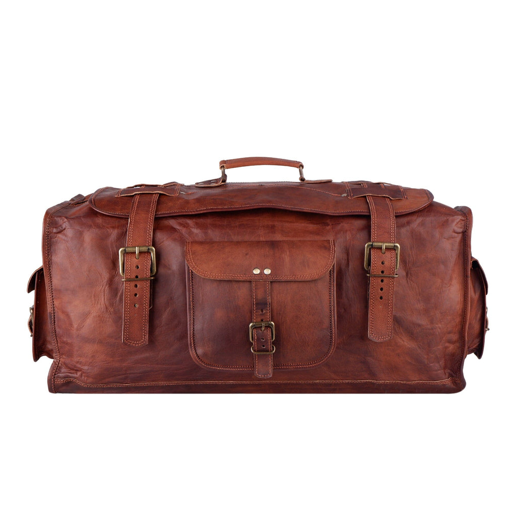 The Bruno Flap Duffel Classy Leather Bags