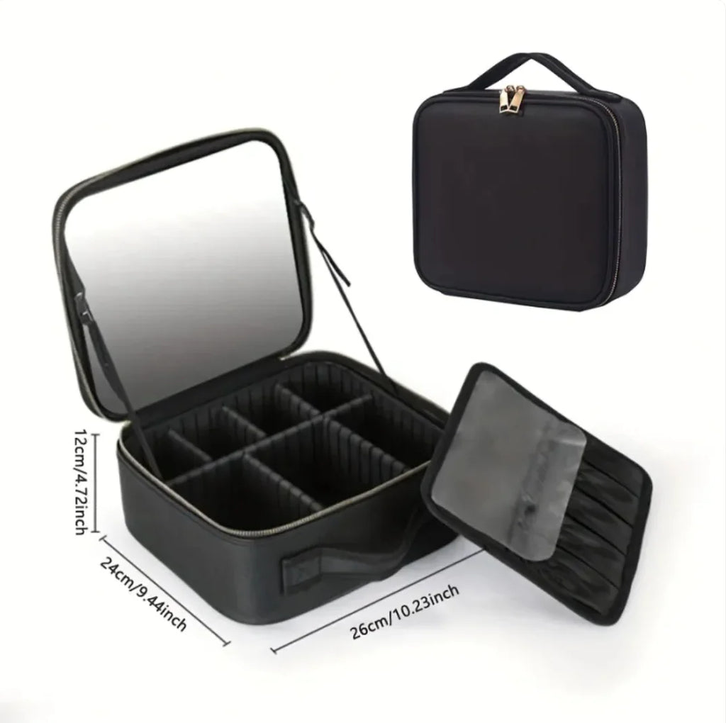 4K LED Vanity Case with Mirror - LuggageDesigners