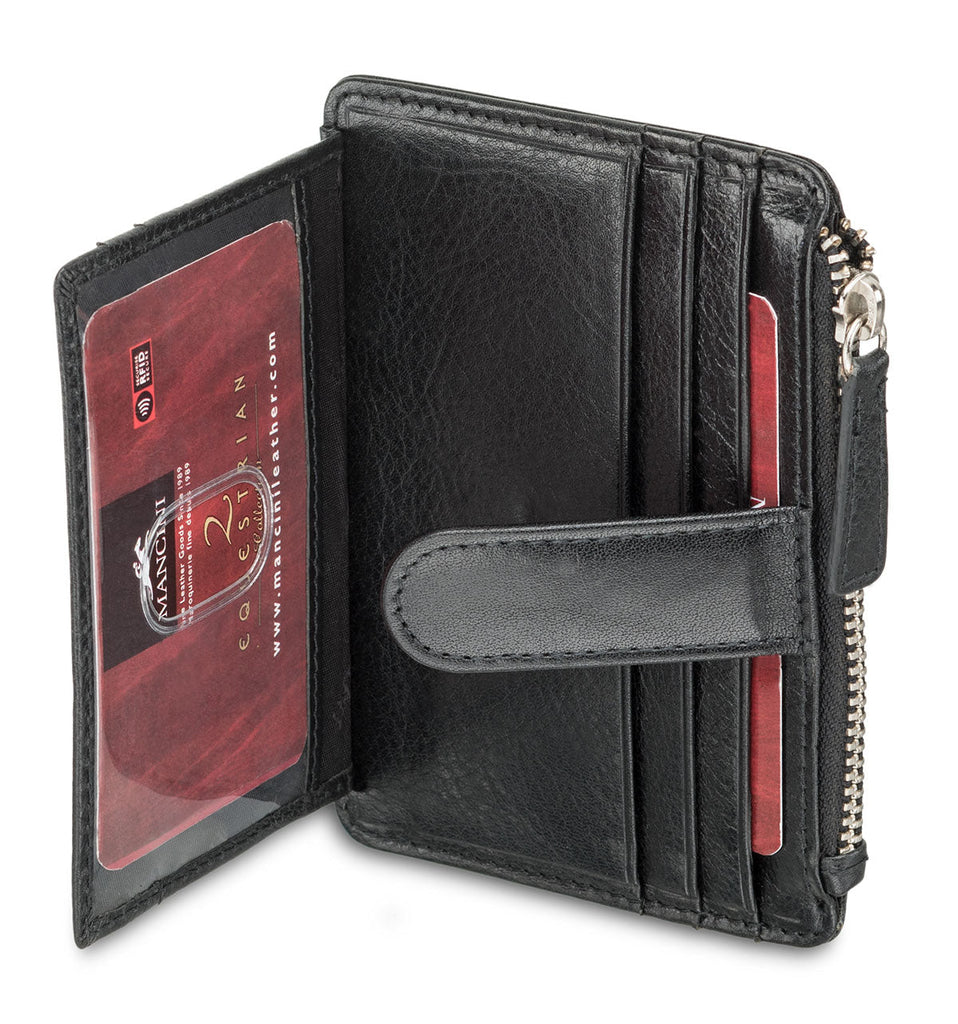 Mancini RFID Secure Card Case and Coin Pocket Mancini