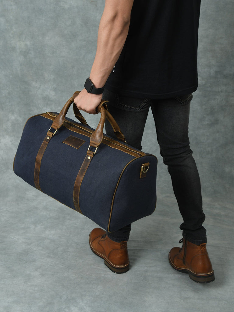 Campbell Canvas Carry On Duffle Classy Leather Bags