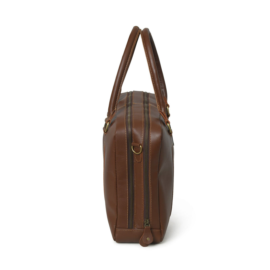 Dixon Brown Buffalo Leather Laptop Office Briefcase Classy Leather Bags