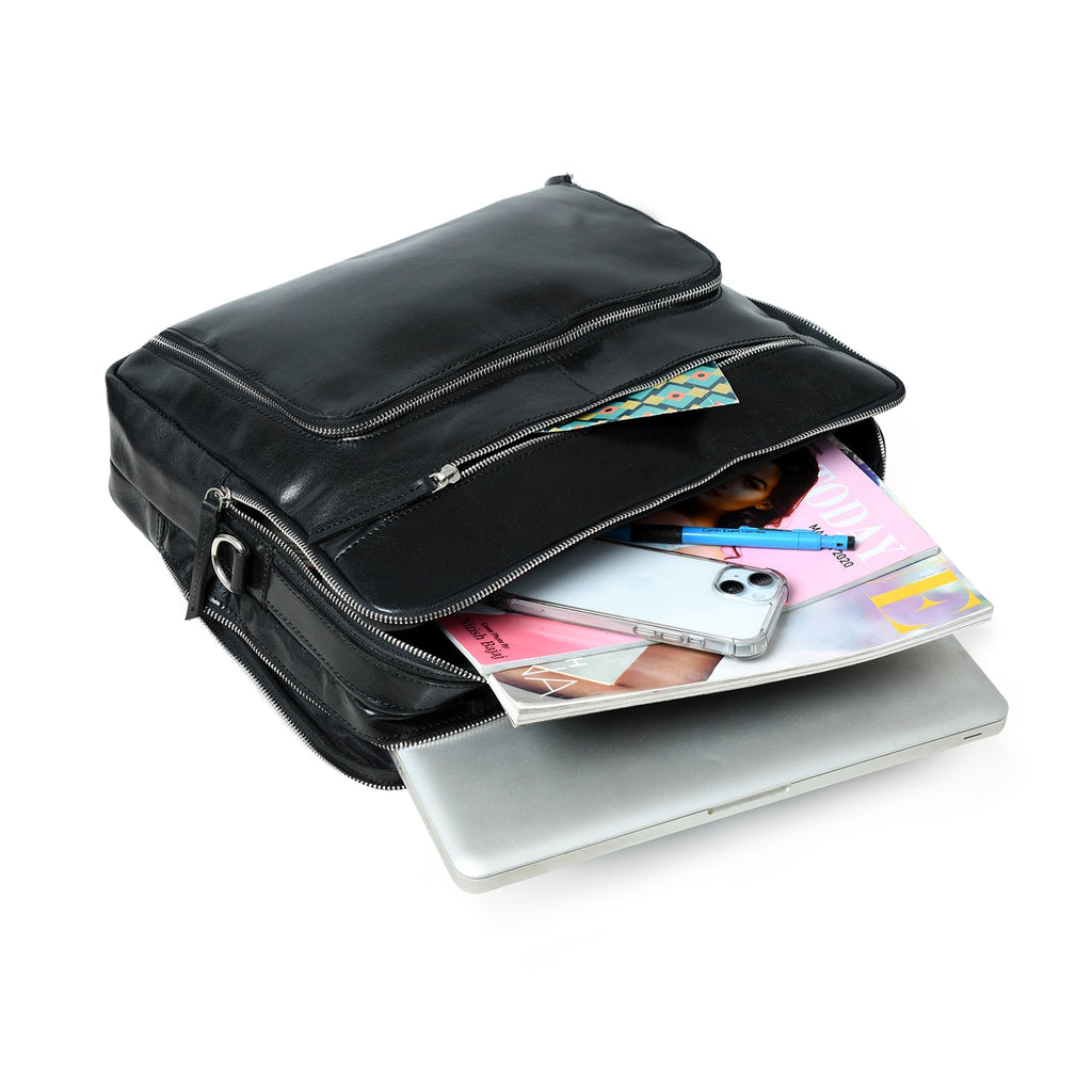 JetBlack Office Travel Briefcase Classy Leather Bags