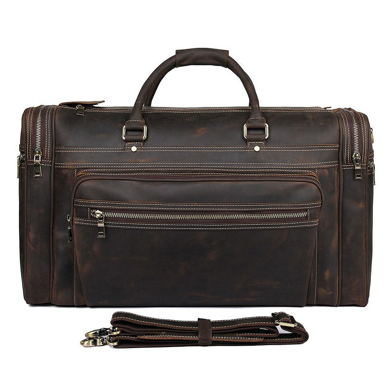 Luggage Crazy Horse Leather Long-distance Travel Social Buzz eSIMs