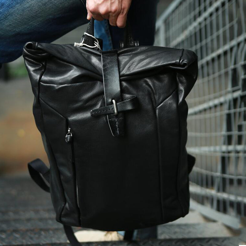 Full Grain Leather Travel Backpack Handmade Laptop Backpack School Backpack RockCow Leather Studio