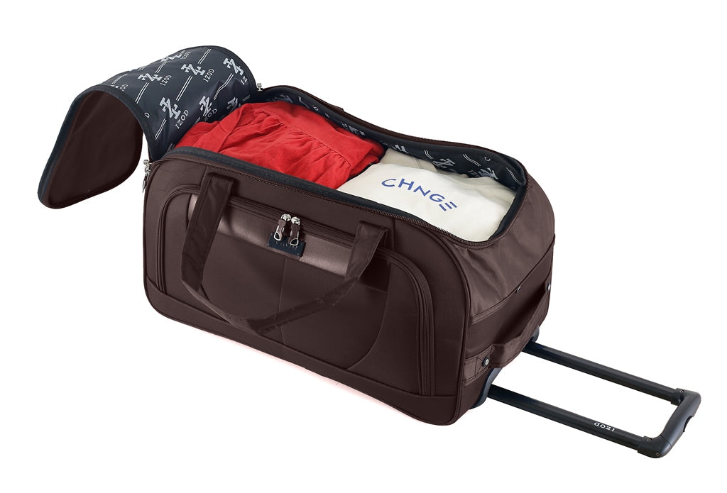 IZOD Carol Lightweight Soft Shell Rolling Duffel Bag with Wheels and Telescopic Handle – Travel-Ready Luggage Duffel Mirage Luggage