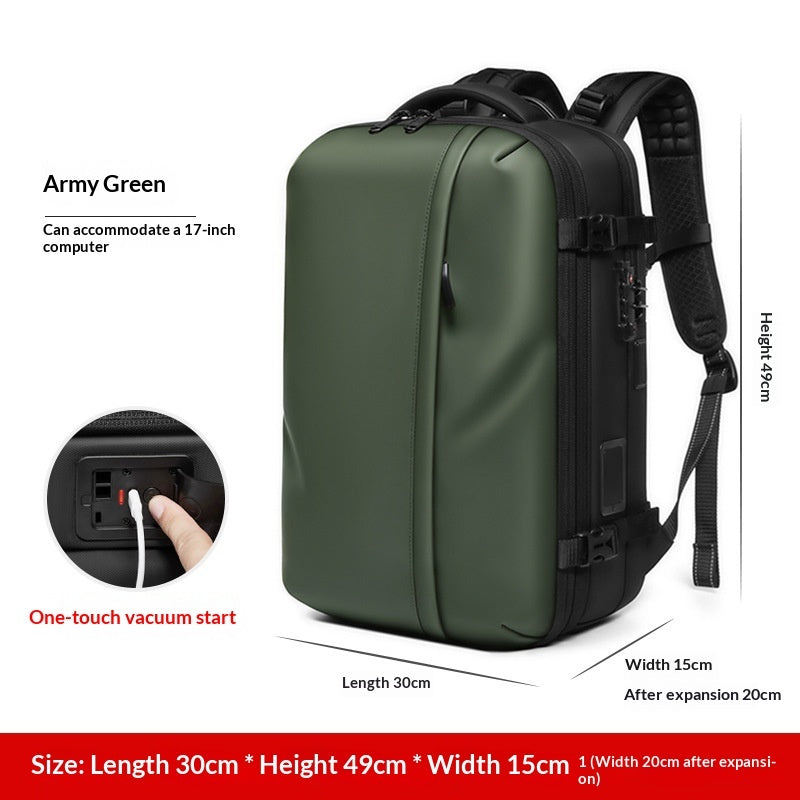 Mens Compressed Backpack Large-Capacity Travel Bag Social Buzz eSIMs