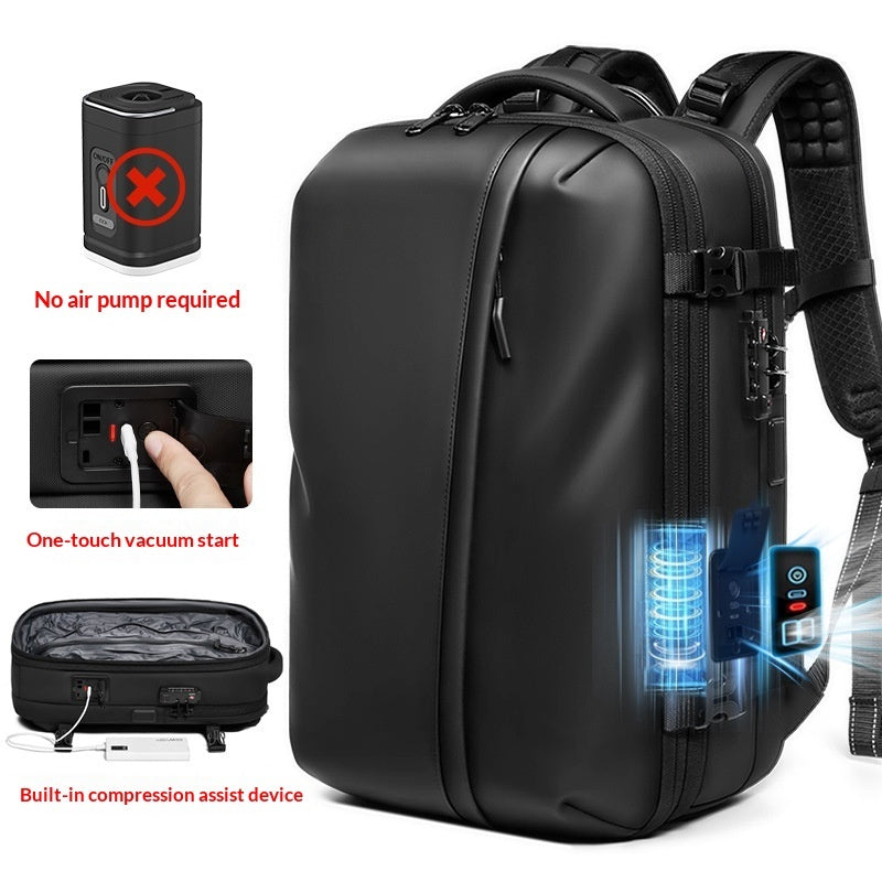 Mens Compressed Backpack Large-Capacity Travel Bag Social Buzz eSIMs