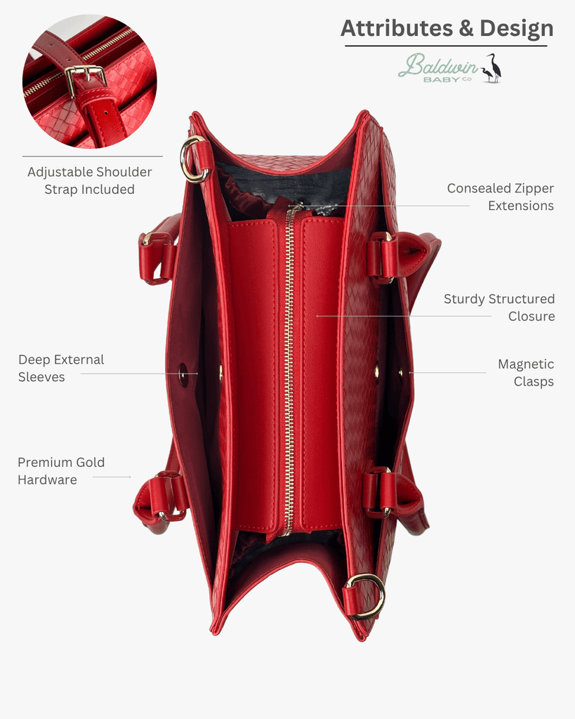 The Montrose Diaper Bag Tote - Cardinal Baldwin Baby Company
