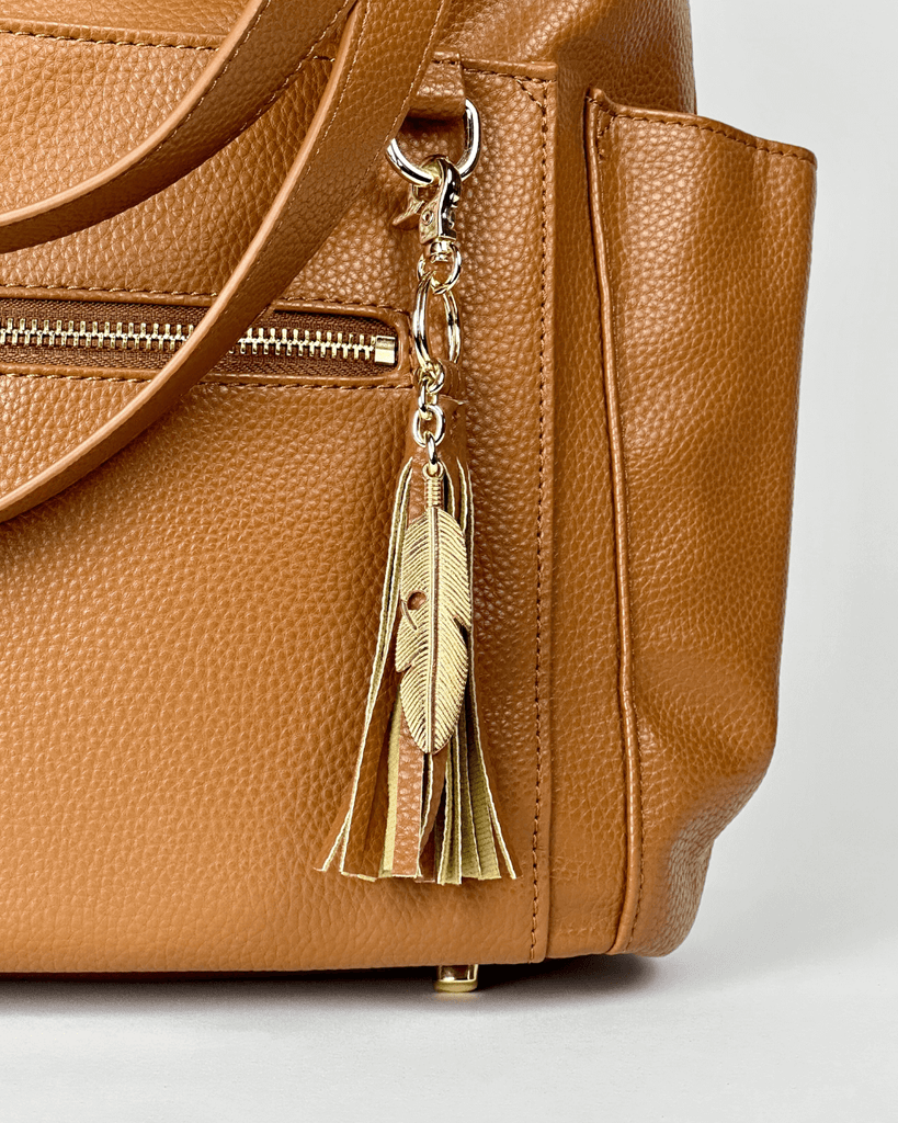 The Lillian Diaper Bag - Cognac Baldwin Baby Company