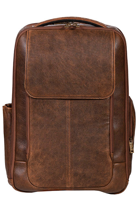 Scully Unisex Leather Front Flap Backpack Scully