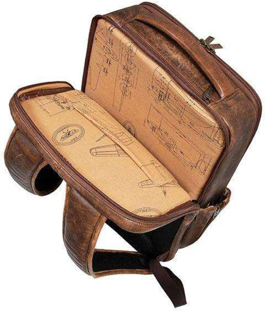 Scully Unisex Leather Front Flap Backpack Scully