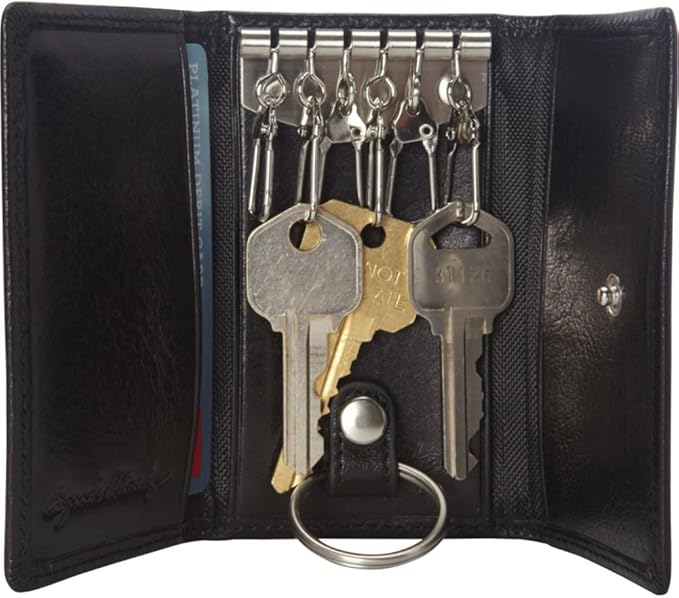 Osgoode Marley 6 Hook Leather Key Case with Valet 1591 Osgoode Marley