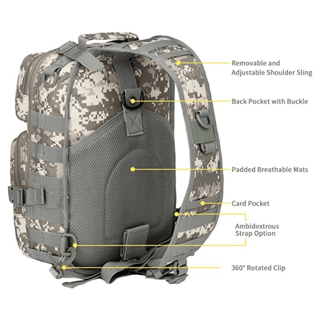 Tactical Medium 15L Sling Backpack Range Bag Mercantile Mountain