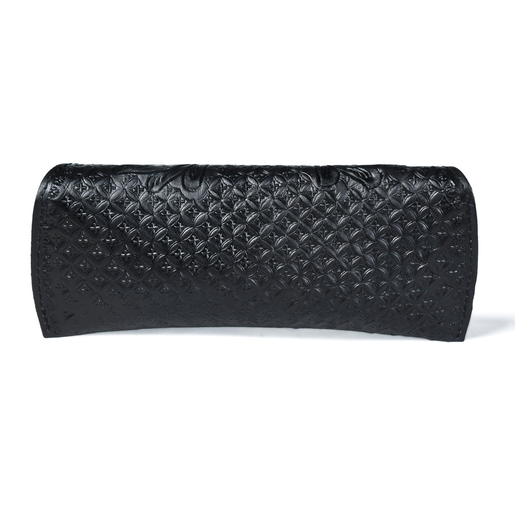 Black Textured Leather Sunglasses Cover Classy Leather Bags