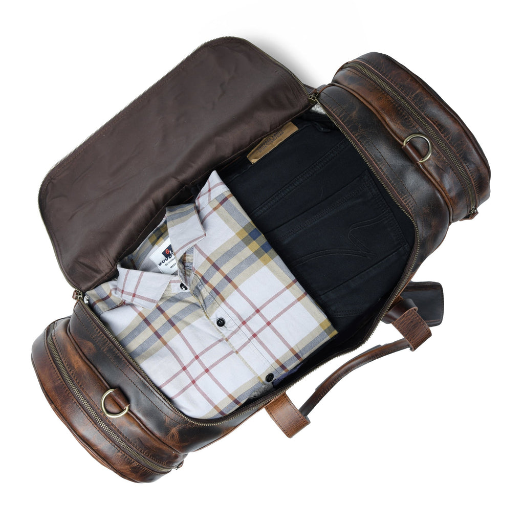 Textured Carter Duffel Classy Leather Bags