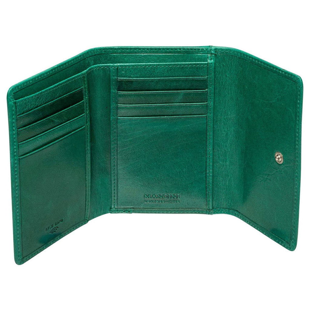 Mancini South Beach RFID Secure Medium Clutch Wallet Mancini