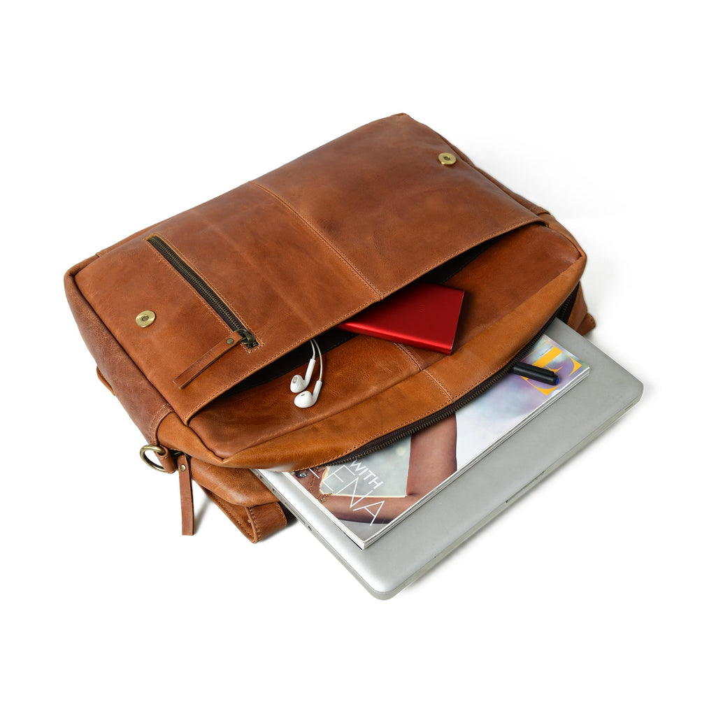 Wilson Tan Leather Crossbody Bag Classy Leather Bags
