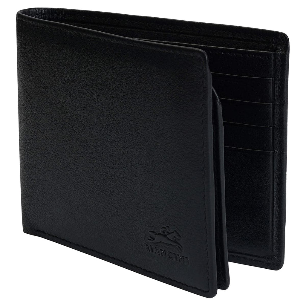 Mancini Sonoma Secure RFID Leather Center Wing Wallet Mancini