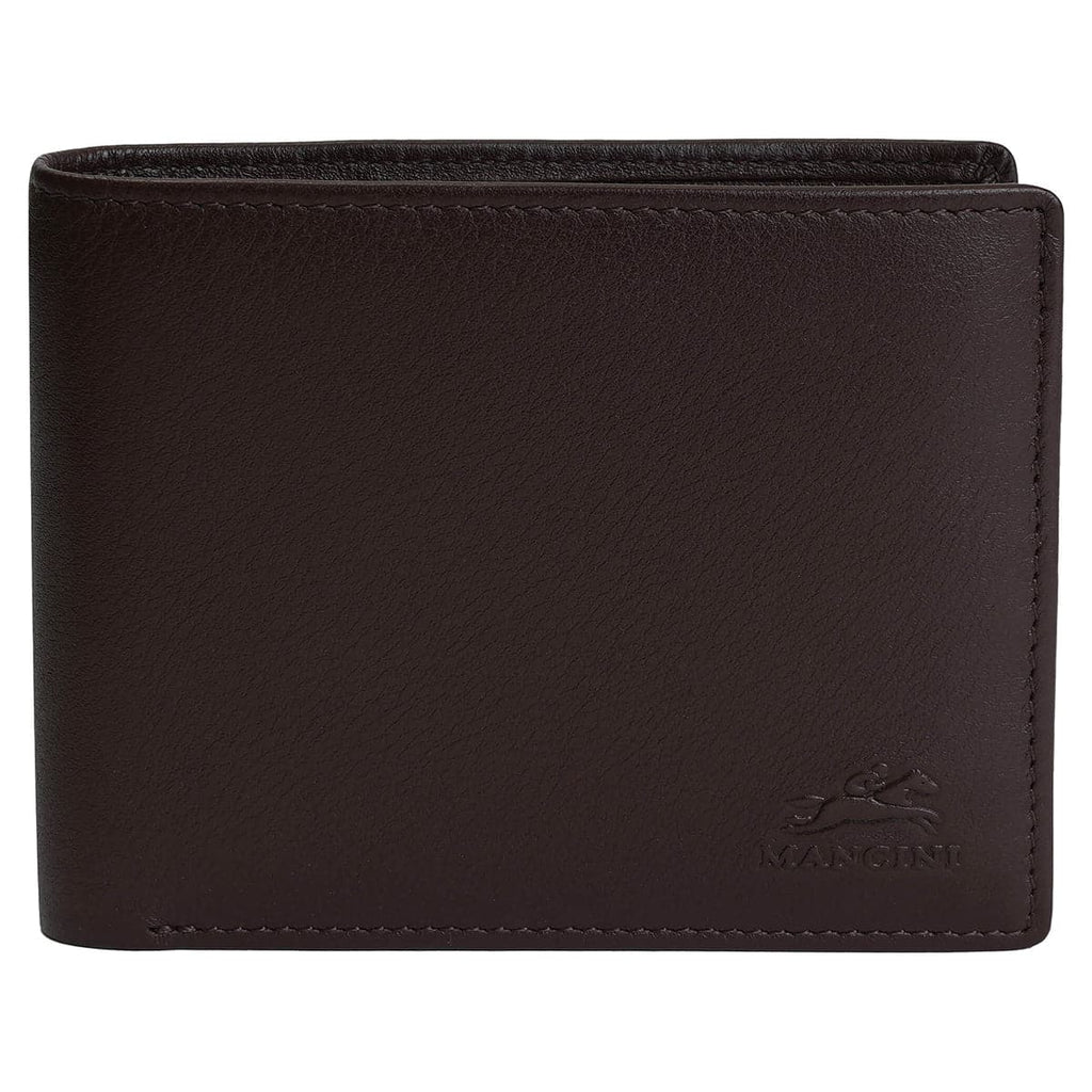 Mancini Sonoma Secure RFID Leather Center Wing Wallet Mancini