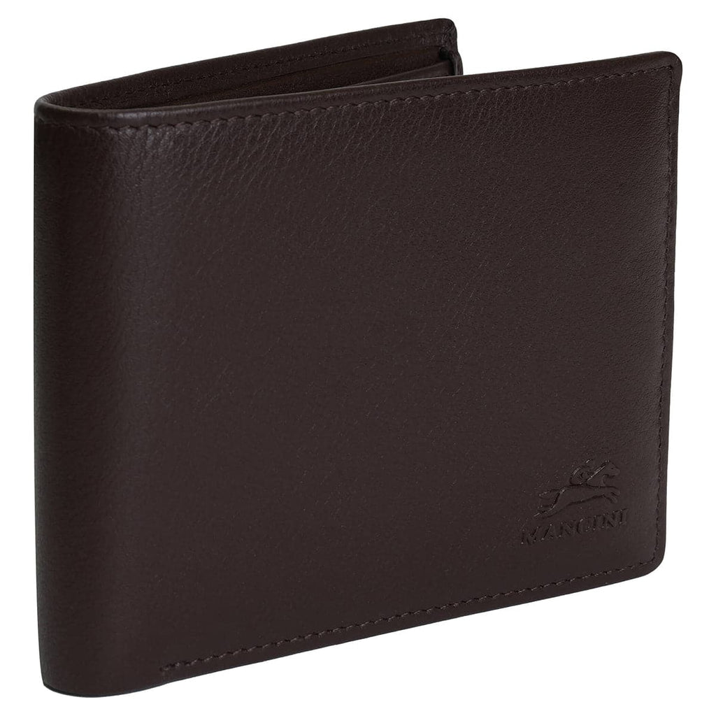 Mancini Sonoma Secure RFID Leather Center Wing Wallet Mancini