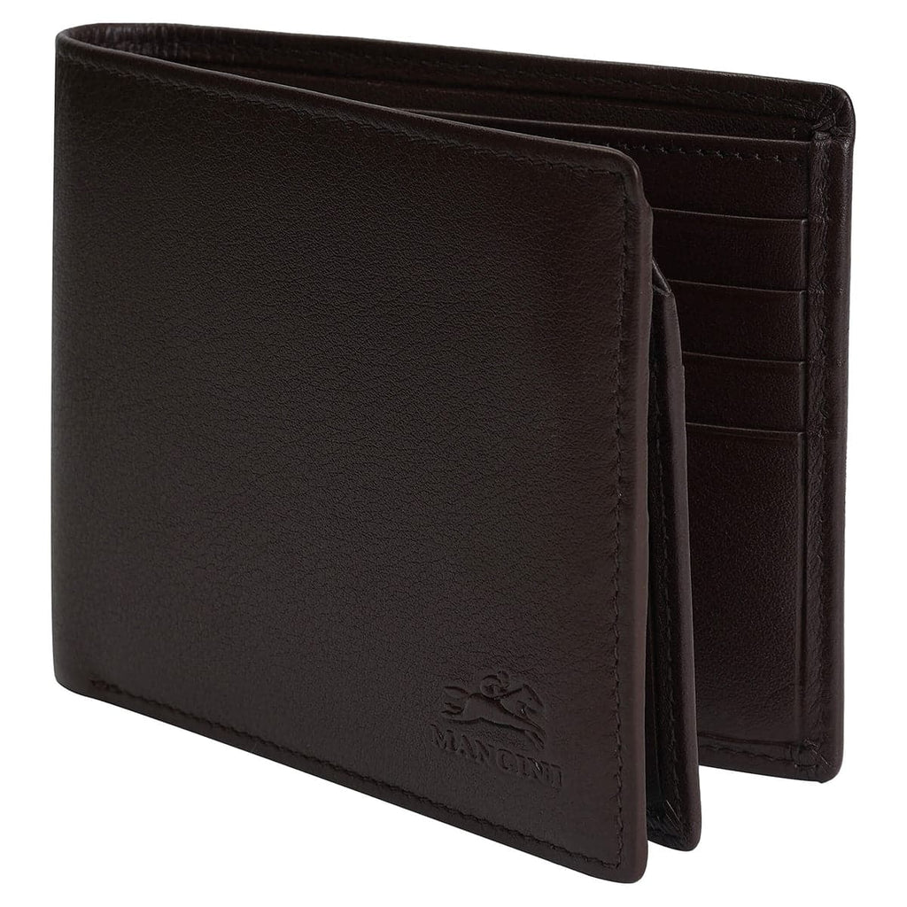 Mancini Sonoma Secure RFID Leather Center Wing Wallet Mancini