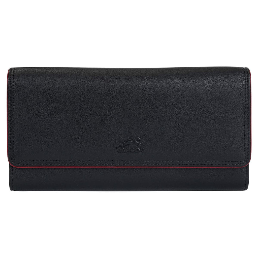 Mancini Sonoma Women’s Leather Quad fold Wallet with Enhanced RFID Protection Mancini