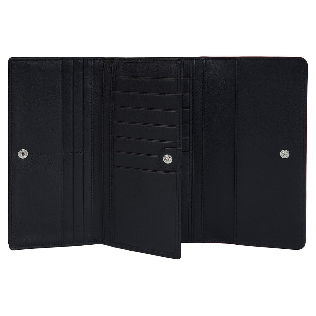 Mancini Sonoma Women’s Leather Quad fold Wallet with Enhanced RFID Protection Mancini