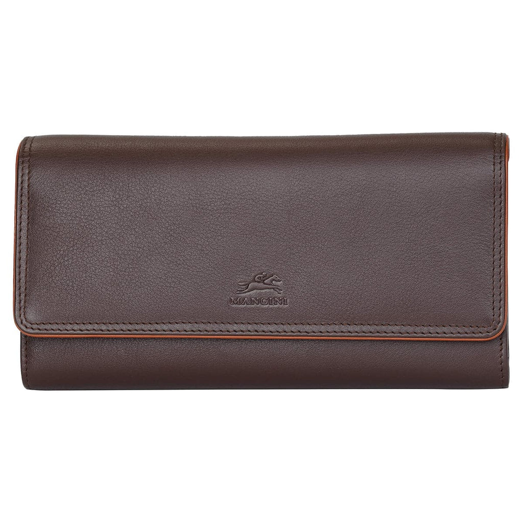 Mancini Sonoma Women’s Leather Quad fold Wallet with Enhanced RFID Protection Mancini