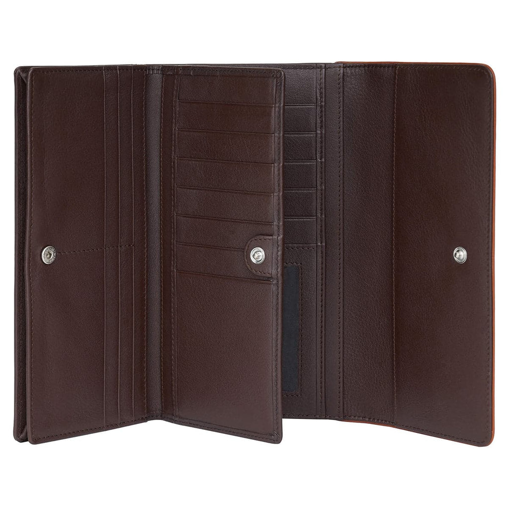 Mancini Sonoma Women’s Leather Quad fold Wallet with Enhanced RFID Protection Mancini