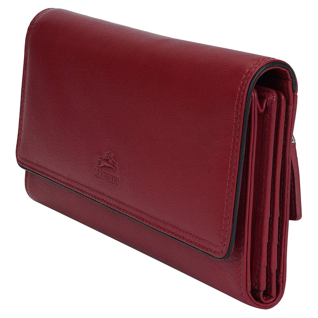 Mancini Sonoma Women’s Leather Quad fold Wallet with Enhanced RFID Protection Mancini