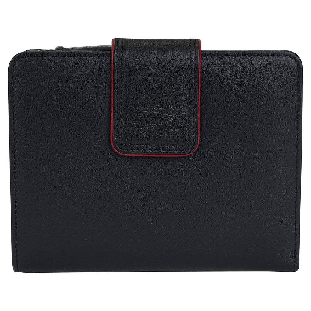Mancini Sonoma Women’s Medium Leather Clutch Wallet with Enhanced RFID Protection Mancini