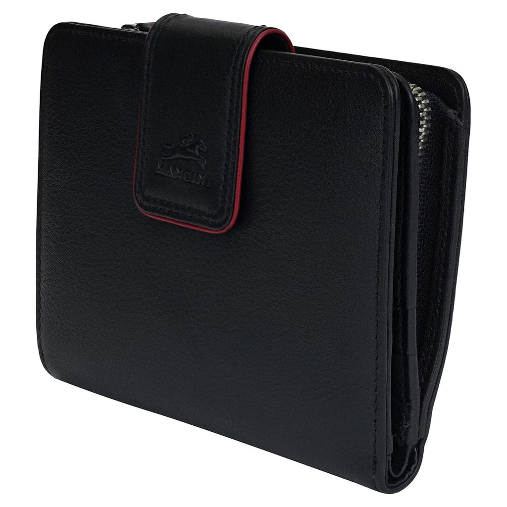 Mancini Sonoma Women’s Medium Leather Clutch Wallet with Enhanced RFID Protection Mancini