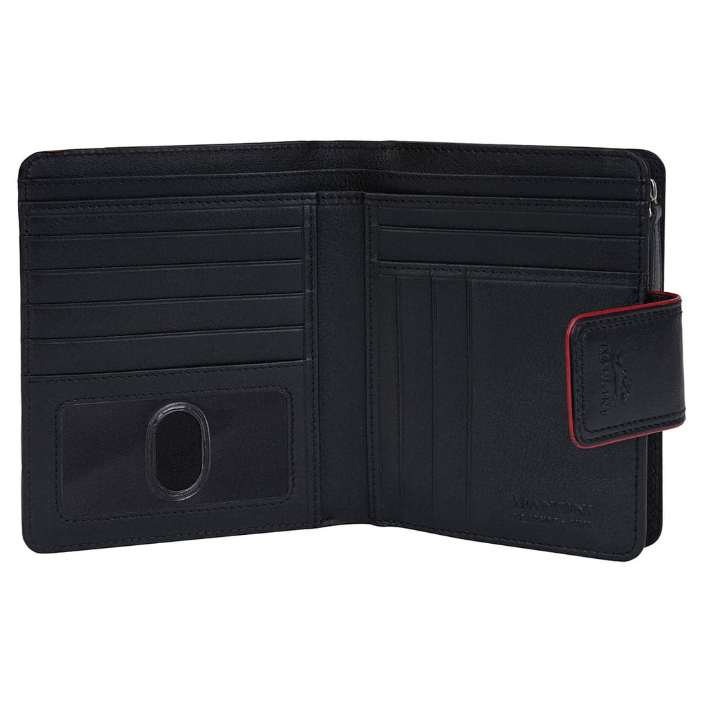 Mancini Sonoma Women’s Medium Leather Clutch Wallet with Enhanced RFID Protection Mancini