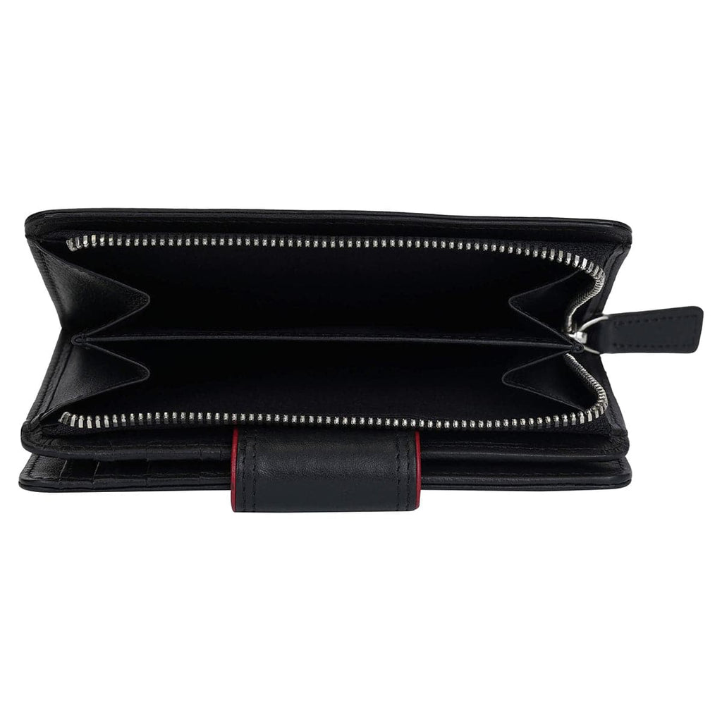 Mancini Sonoma Women’s Medium Leather Clutch Wallet with Enhanced RFID Protection Mancini